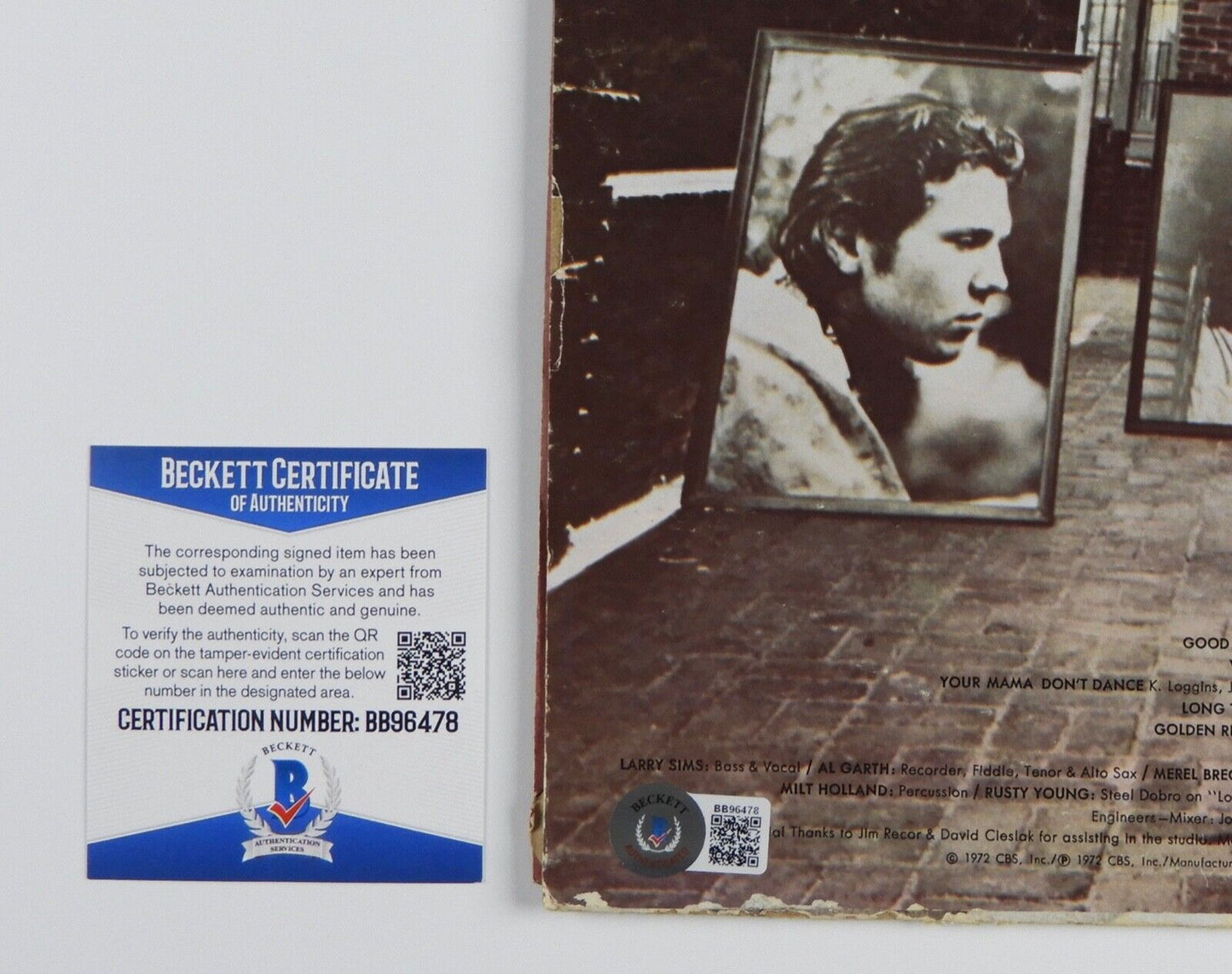 Kenny Loggins Autograph Signed Record Album Beckett Loggins and Messina