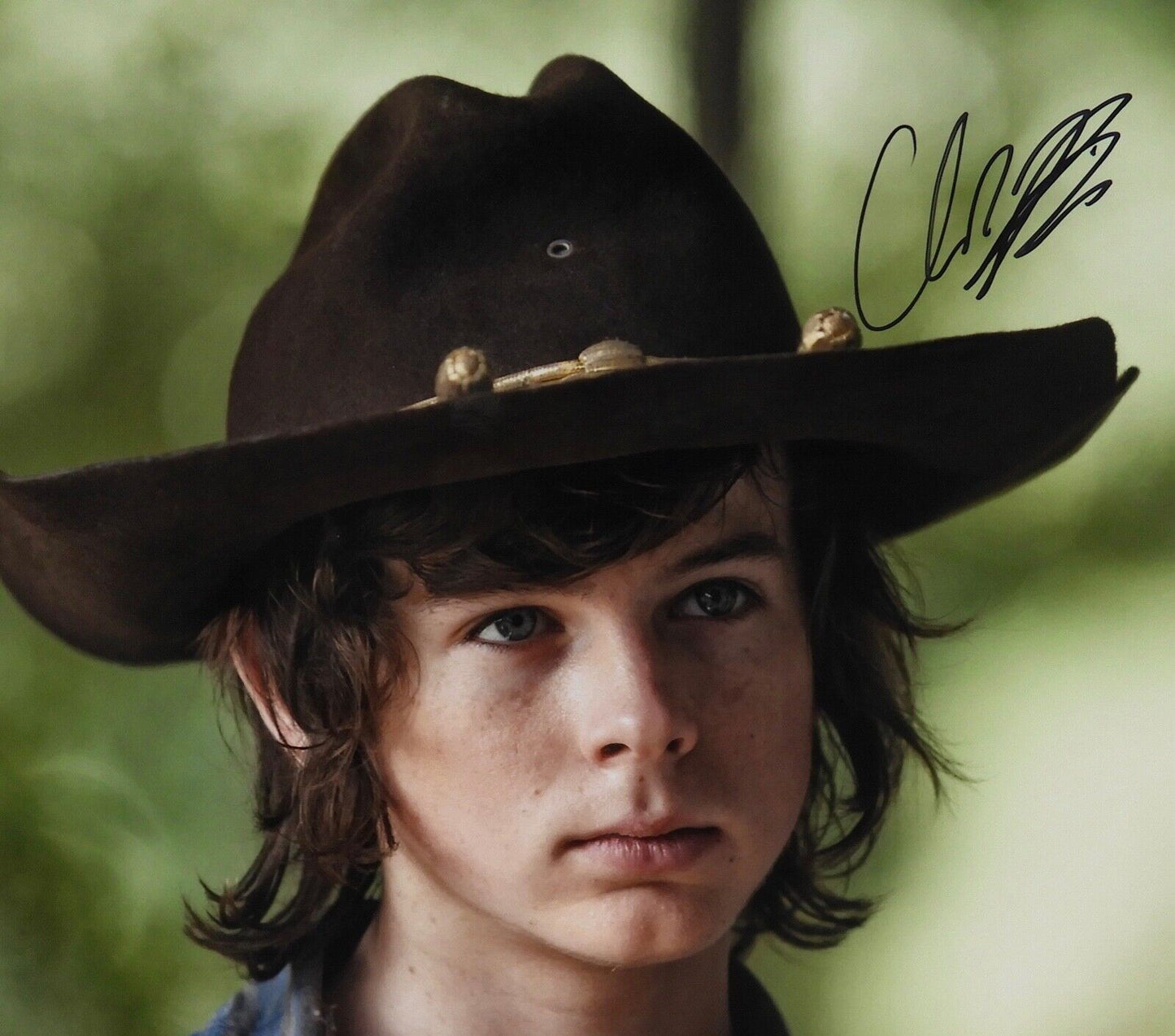 Chandler Riggs Walking Dead Carl Signed Autograph JSA COA 8 x 10