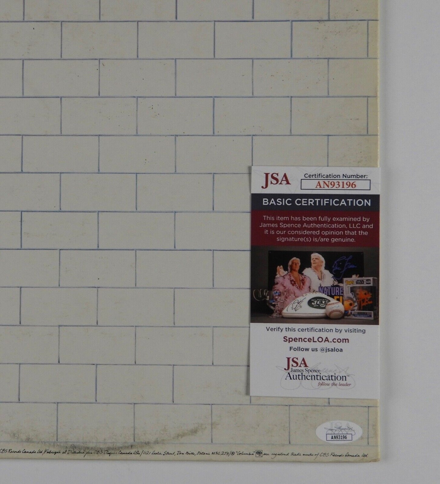Nick Mason JSA Signed Autograph Album Pink Floyd The Wall