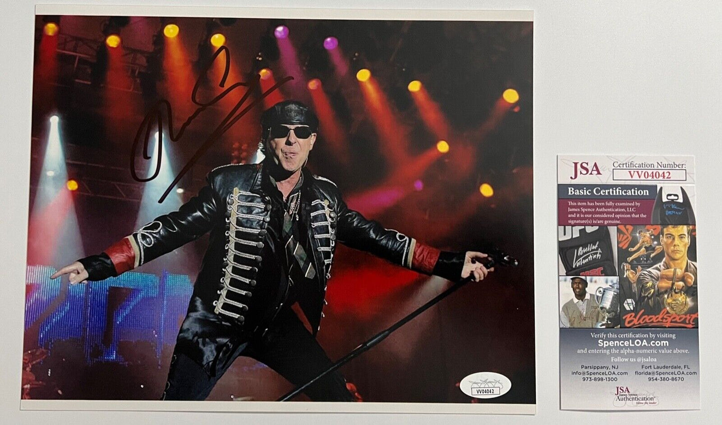 Klaus Meine Scorpions JSA Signed Autograph 8 x 10 Photo