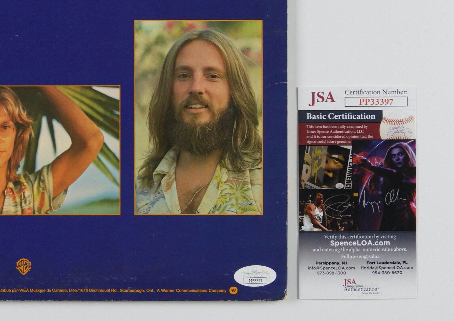 America Dewey Bunnell Gerry Beckley Signed Autograph Album JSA Record Vinyl