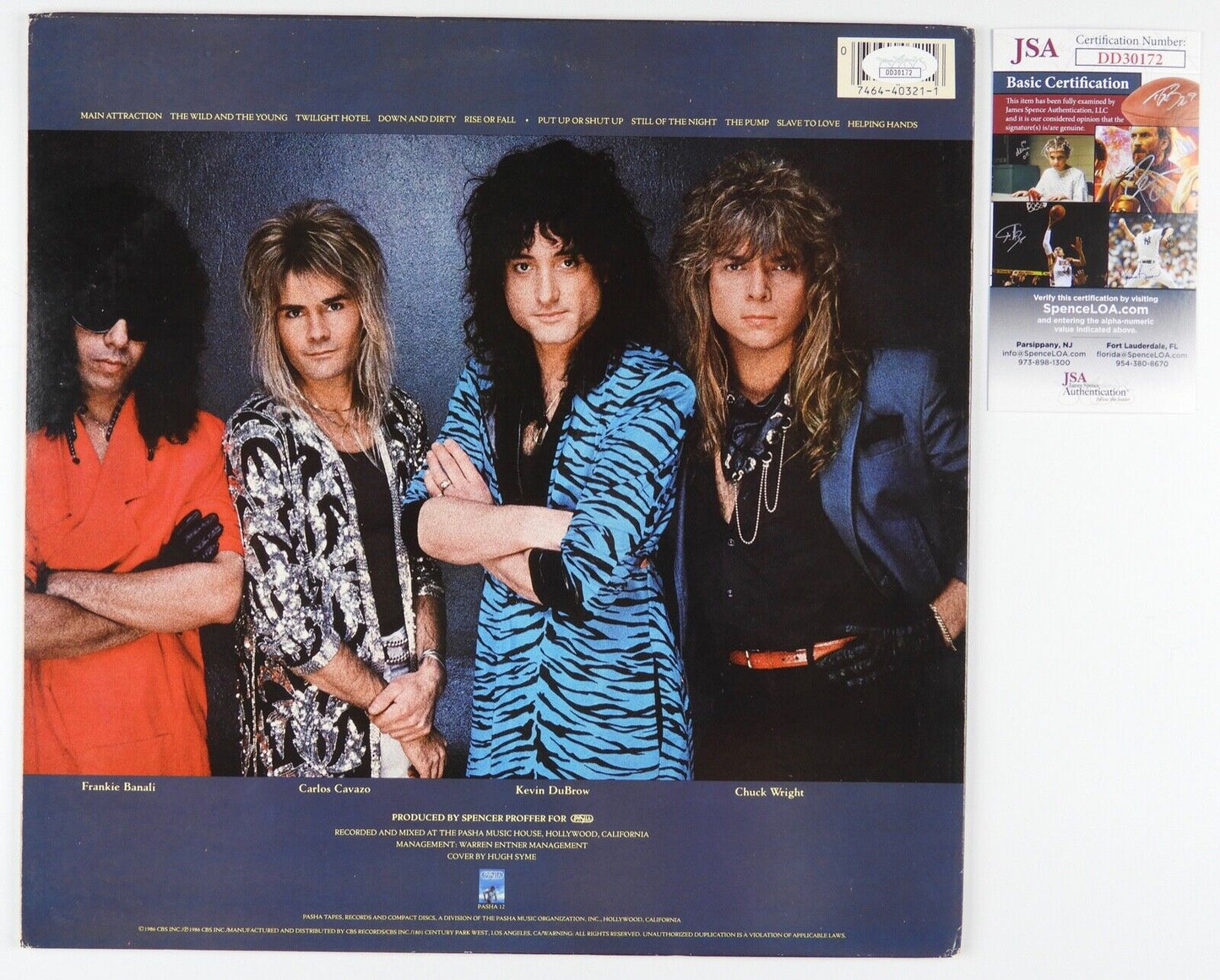 Quiet Riot Signed Autograph JSA Record Album Vinyl QR III Kevin DuBrow