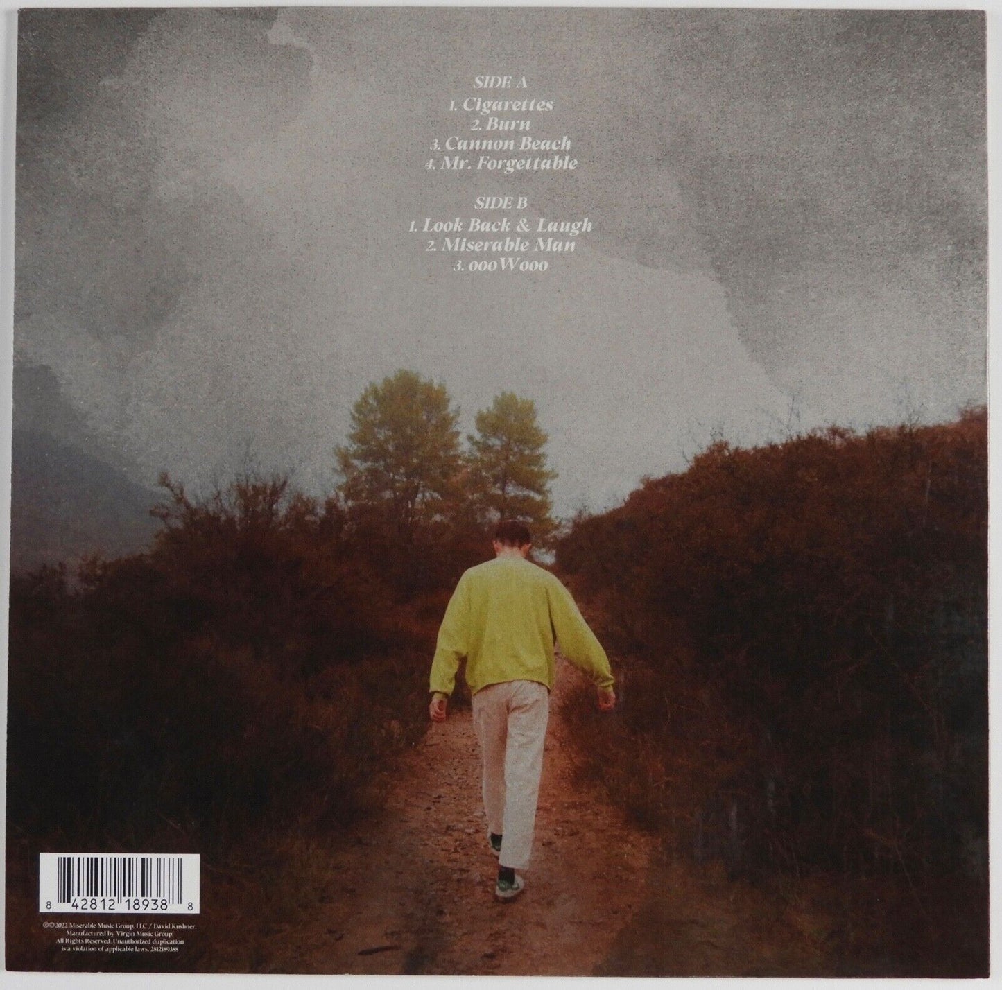 David Kushner Signed Autograph Record Album Footprints I Found Colored Vinyl