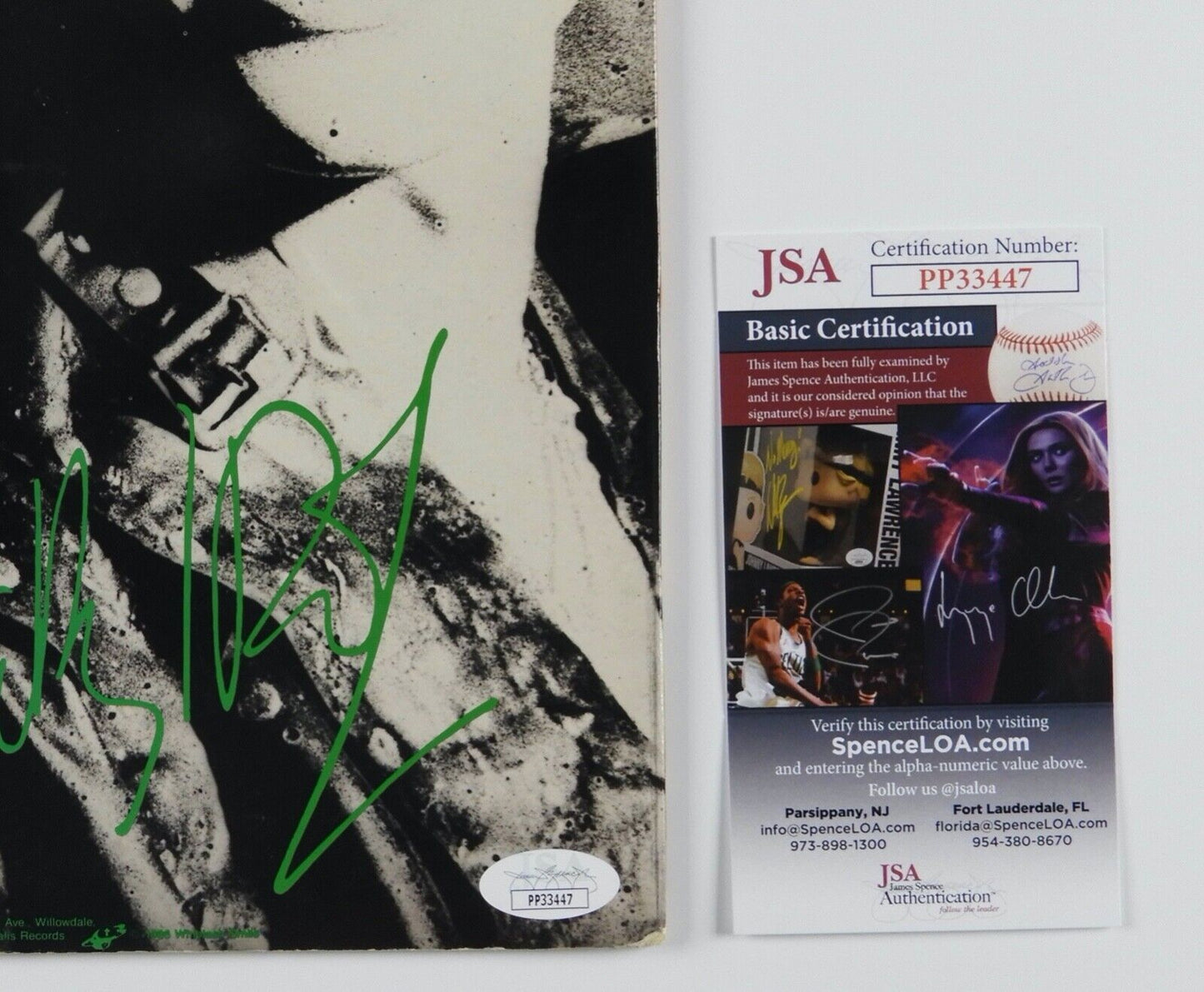 Billy Idol Signed JSA Autograph Album Record Whiplash Smile