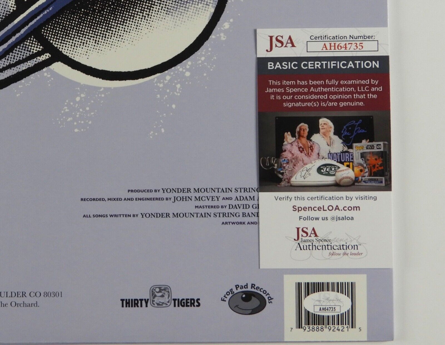 Yonder Mountain String Band JSA Signed Autograph Record Album Vinyl