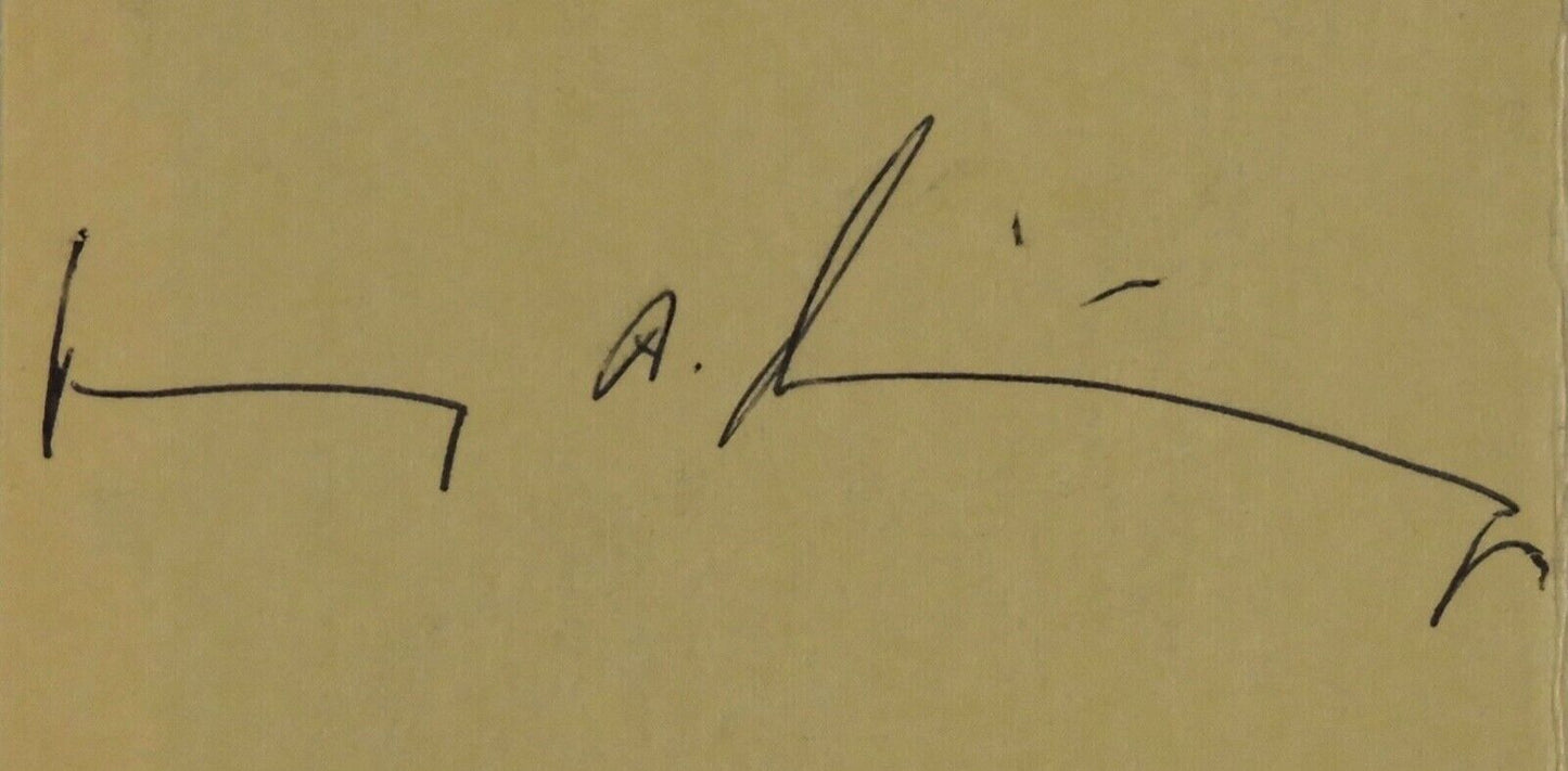 Henry Kissinger JSA COA Signed Autograph Cut