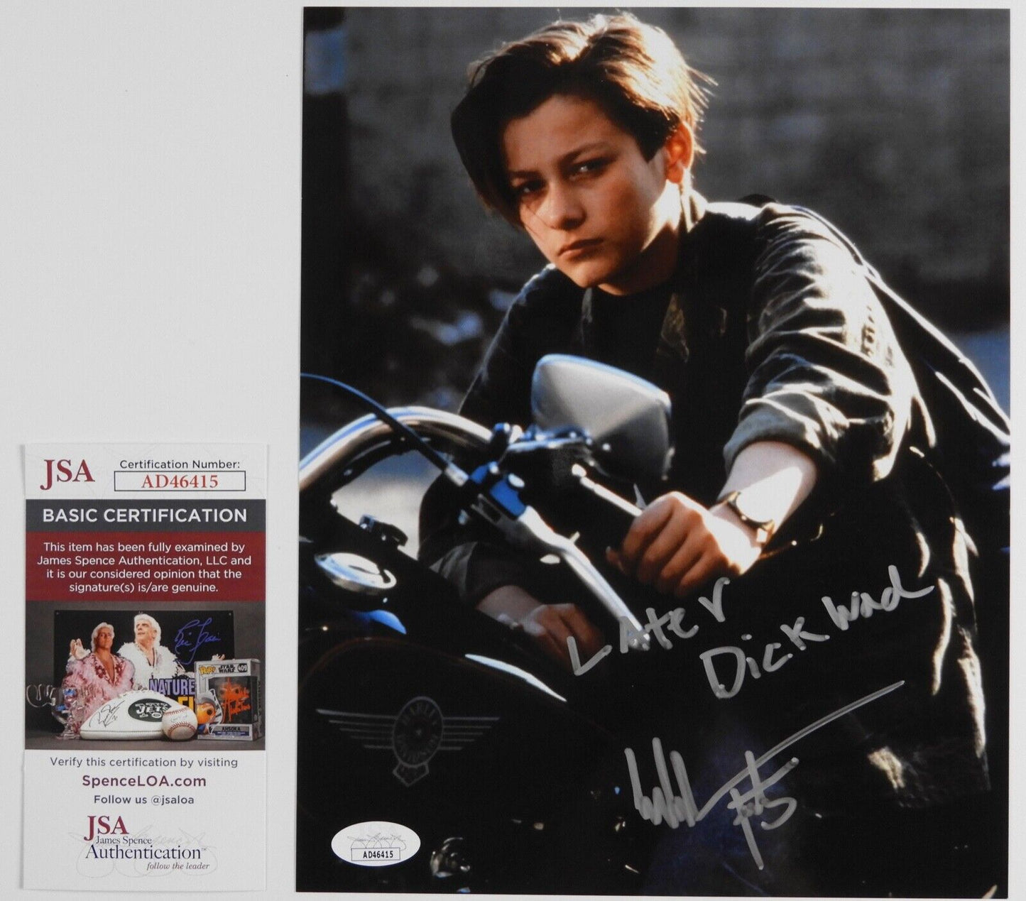 Edward Furlong JSA Signed Autograph Photo 8 x 10 Terminator 2