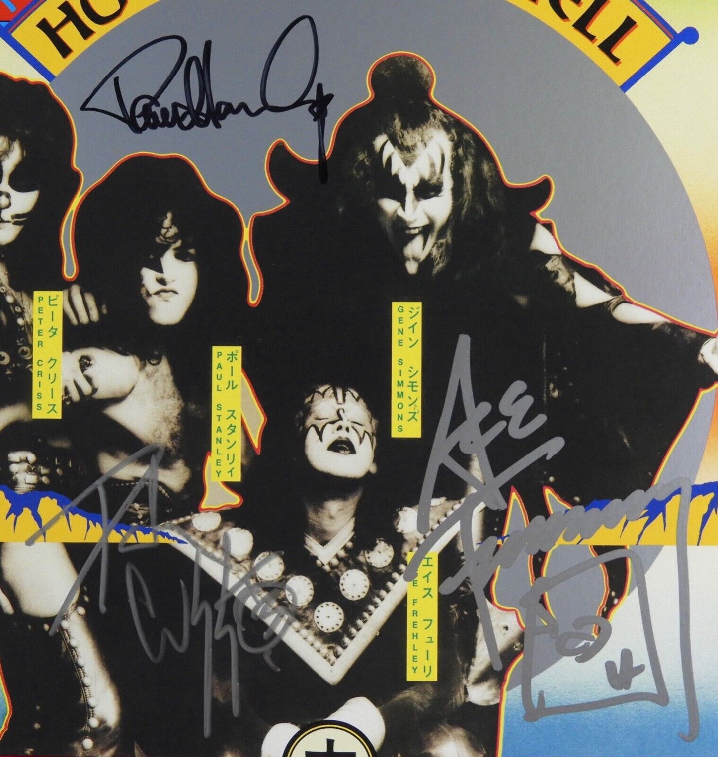 KISS JSA Paul Stanley Peter Criss Ace Autograph Signed Record Album