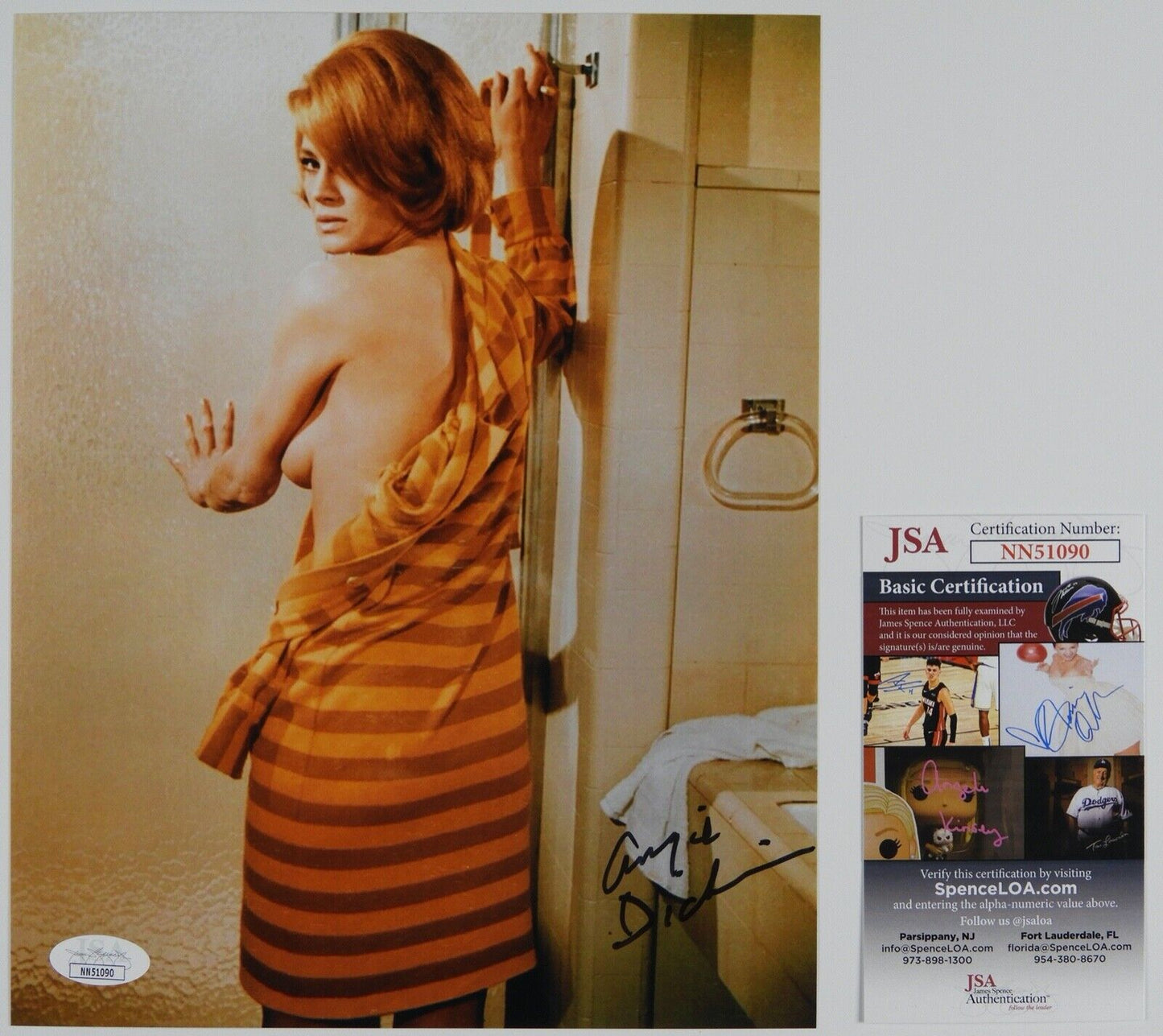 Angie Dickinson Signed Autograph JSA Photo 8 x 10