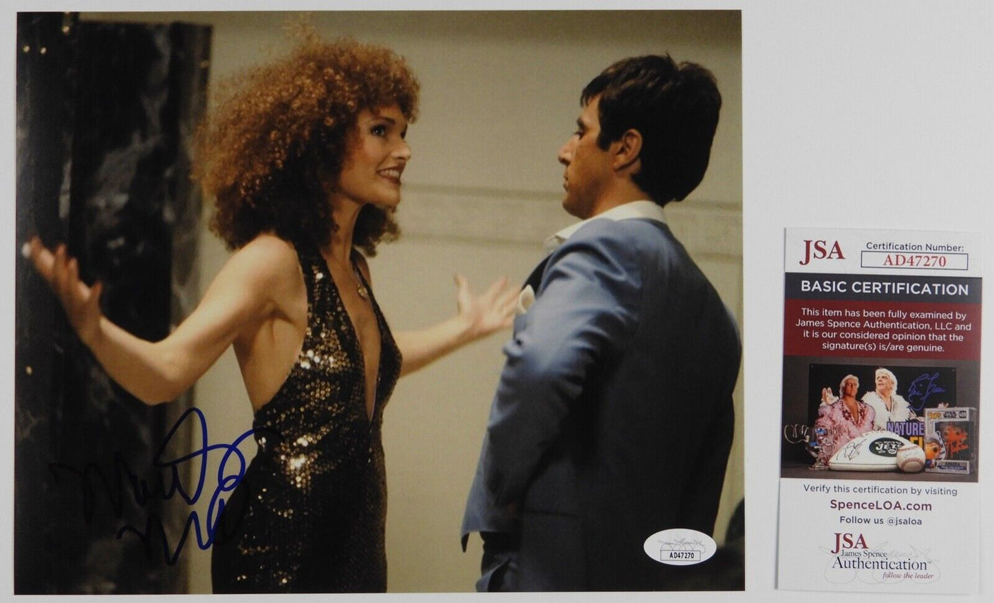 Mary Elizabeth Mastrantonio JSA Signed Autograph Photo 8 x 10 Scarface