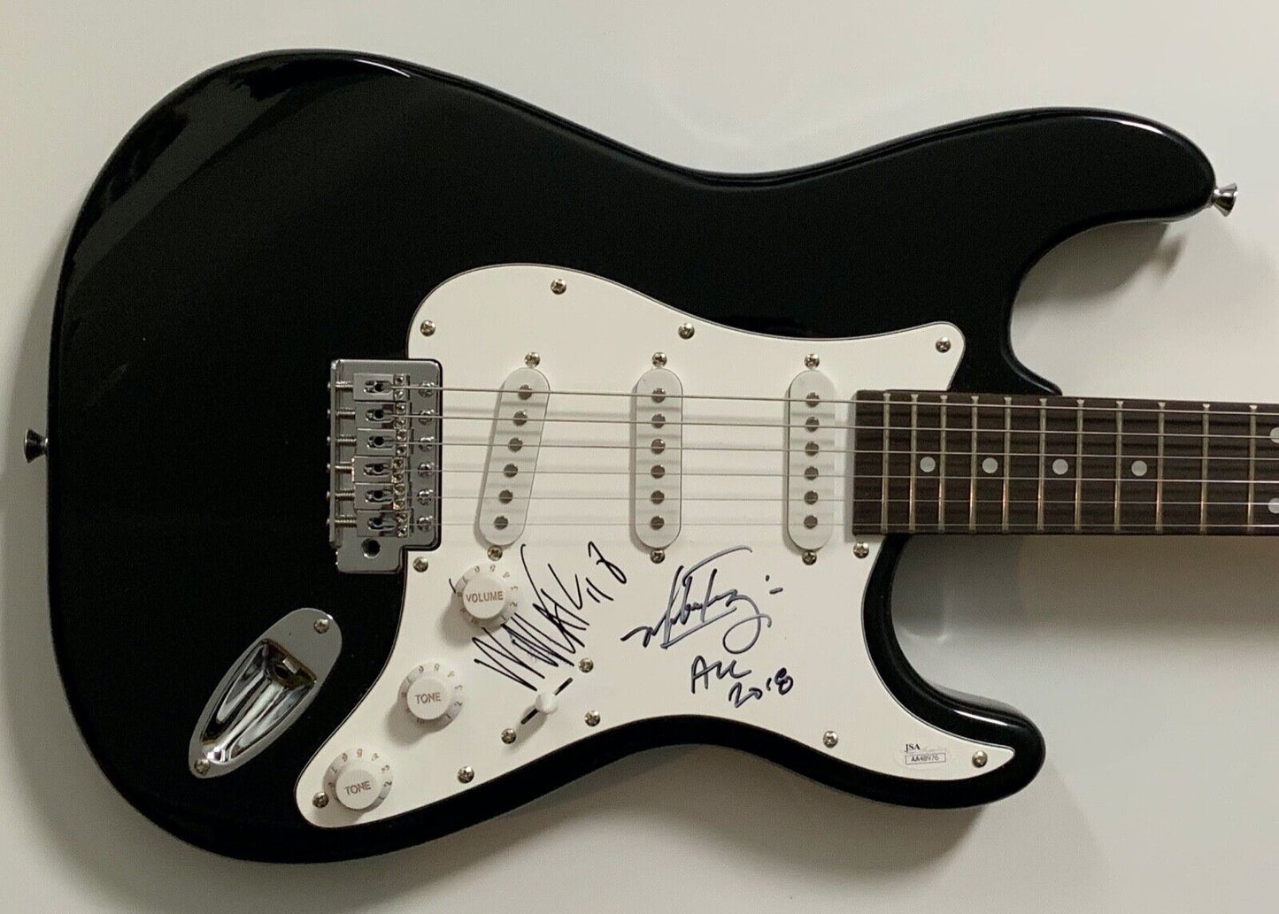 Alice In Chains JSA Autograph Signed Guitar Stratocaster Mike Inez William Duval