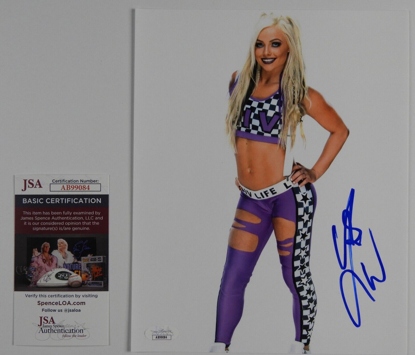 Liv Morgan JSA Signed Autograph Photo 8 x 10 WWE