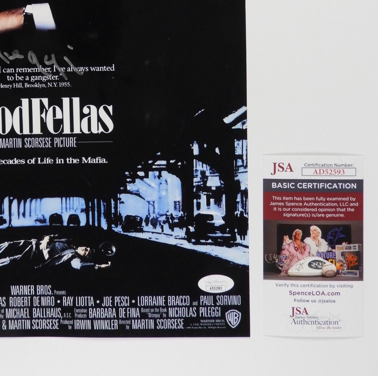 Martin Scorsese Goodfellas Signed JSA Autograph 18 x 12 Photo
