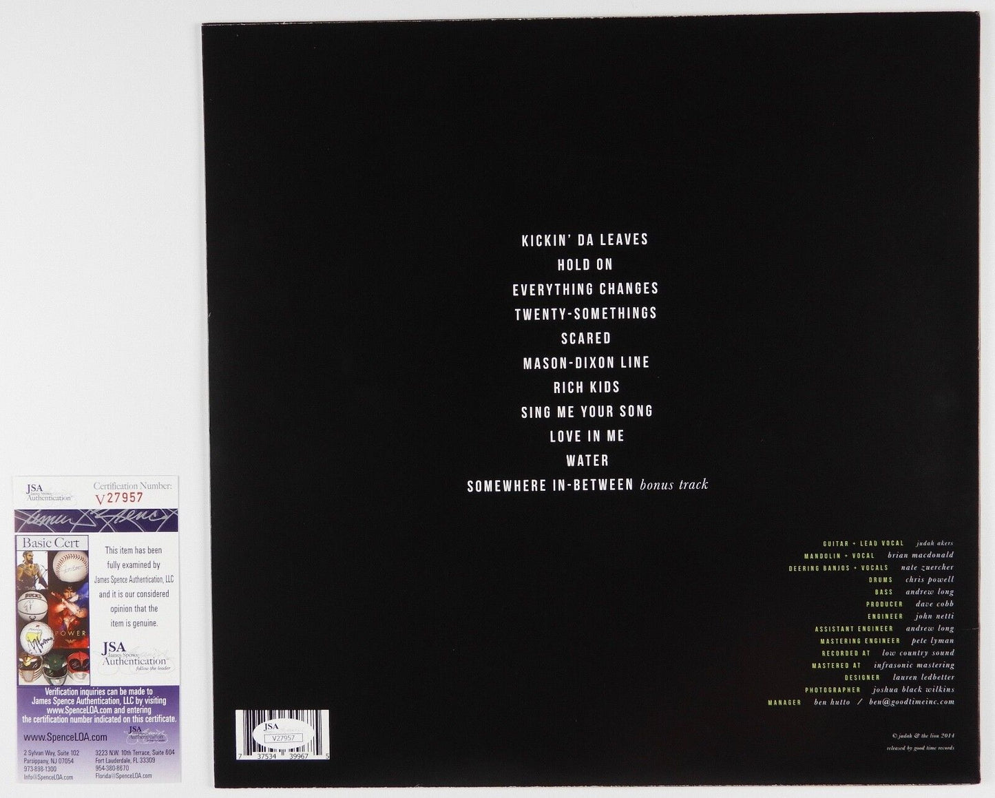 Judah & The Lion JSA Signed Autograph Record Album Vinyl Kids These Days