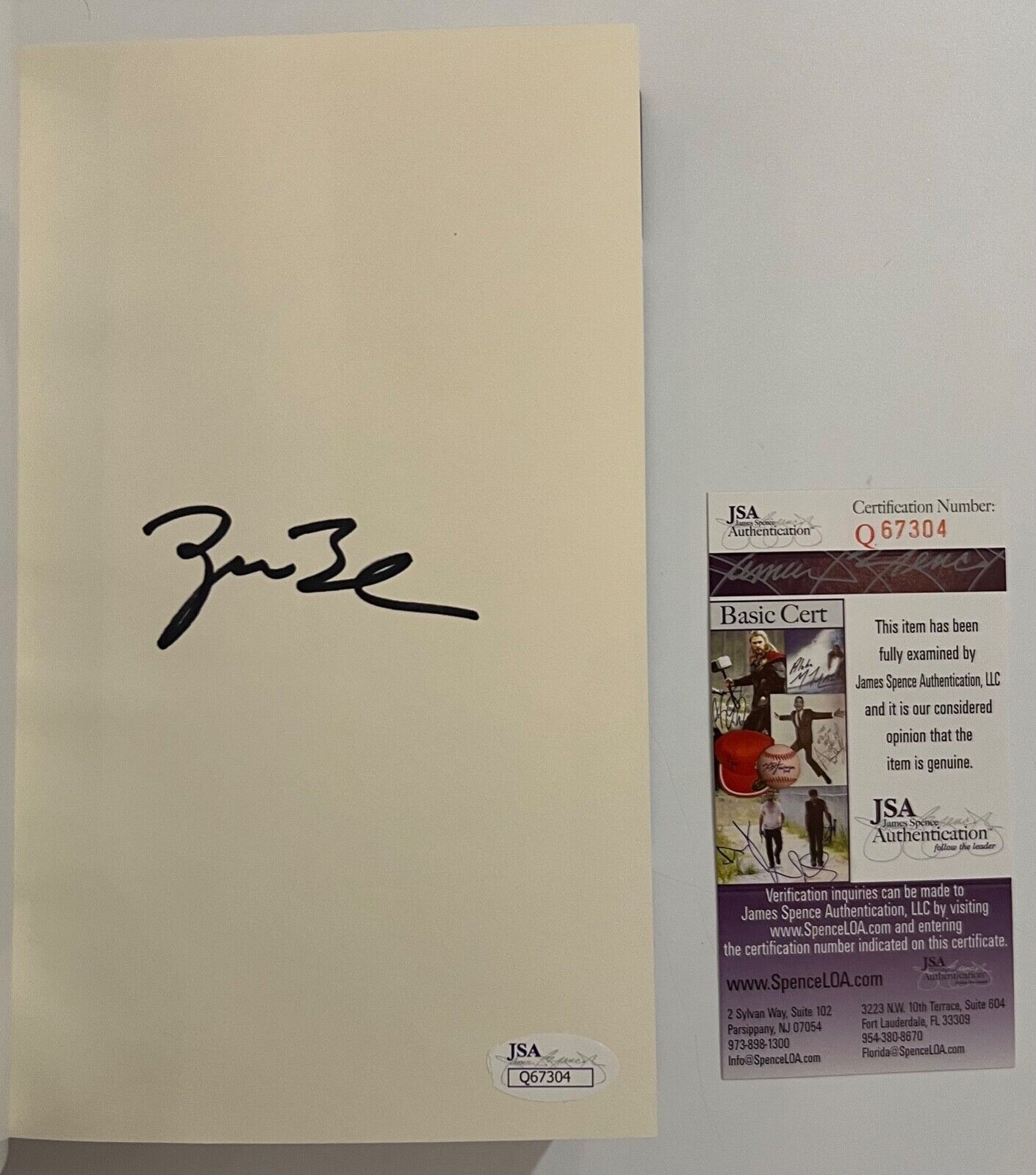 George W. Bush JSA Autographed Signed 41 A Portrait Of My Father Book