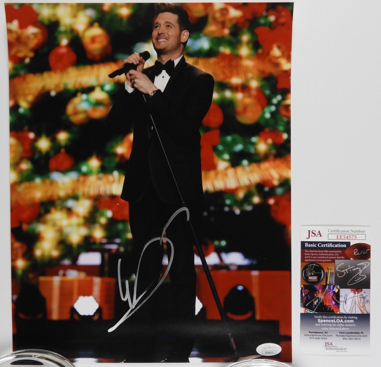 Michael Buble Autograph Signed 11 x 14 photo JSA LOA