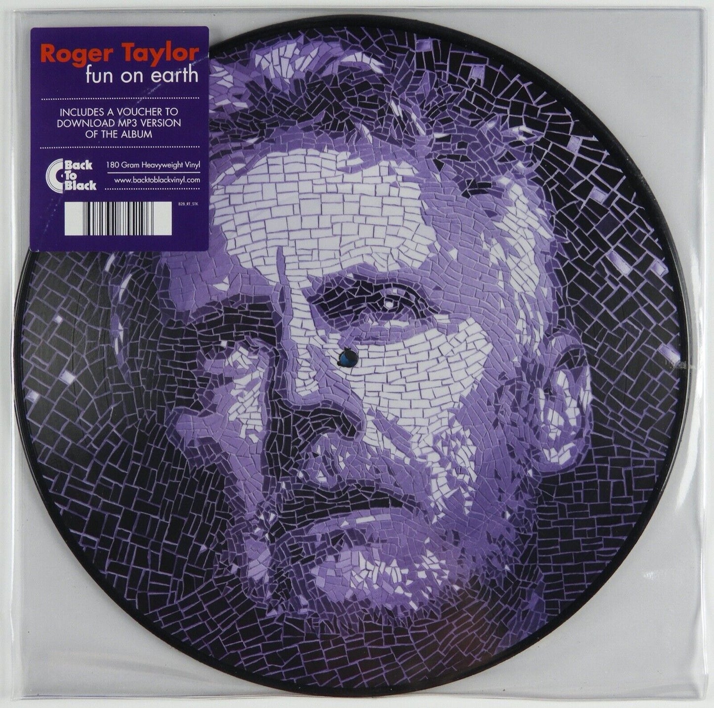 Roger Taylor Queen JSA Signed Autograph Album Vinyl Record Fun On Earth