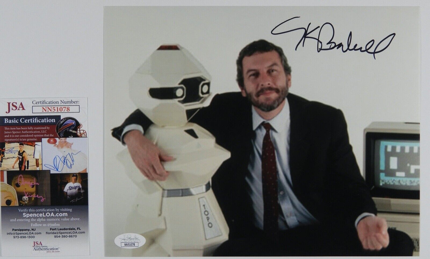 Nolan Bushnell Signed Autograph 8 x 10 Photo JSA COA Atari Ping Pong Tron