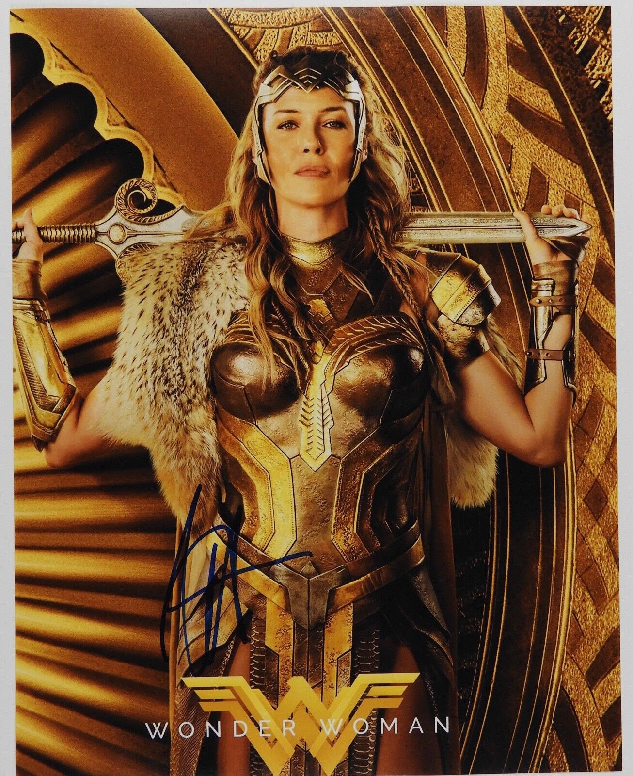Connie Nielson Wonder Women Signed Autograph JSA 11 x 14 photo