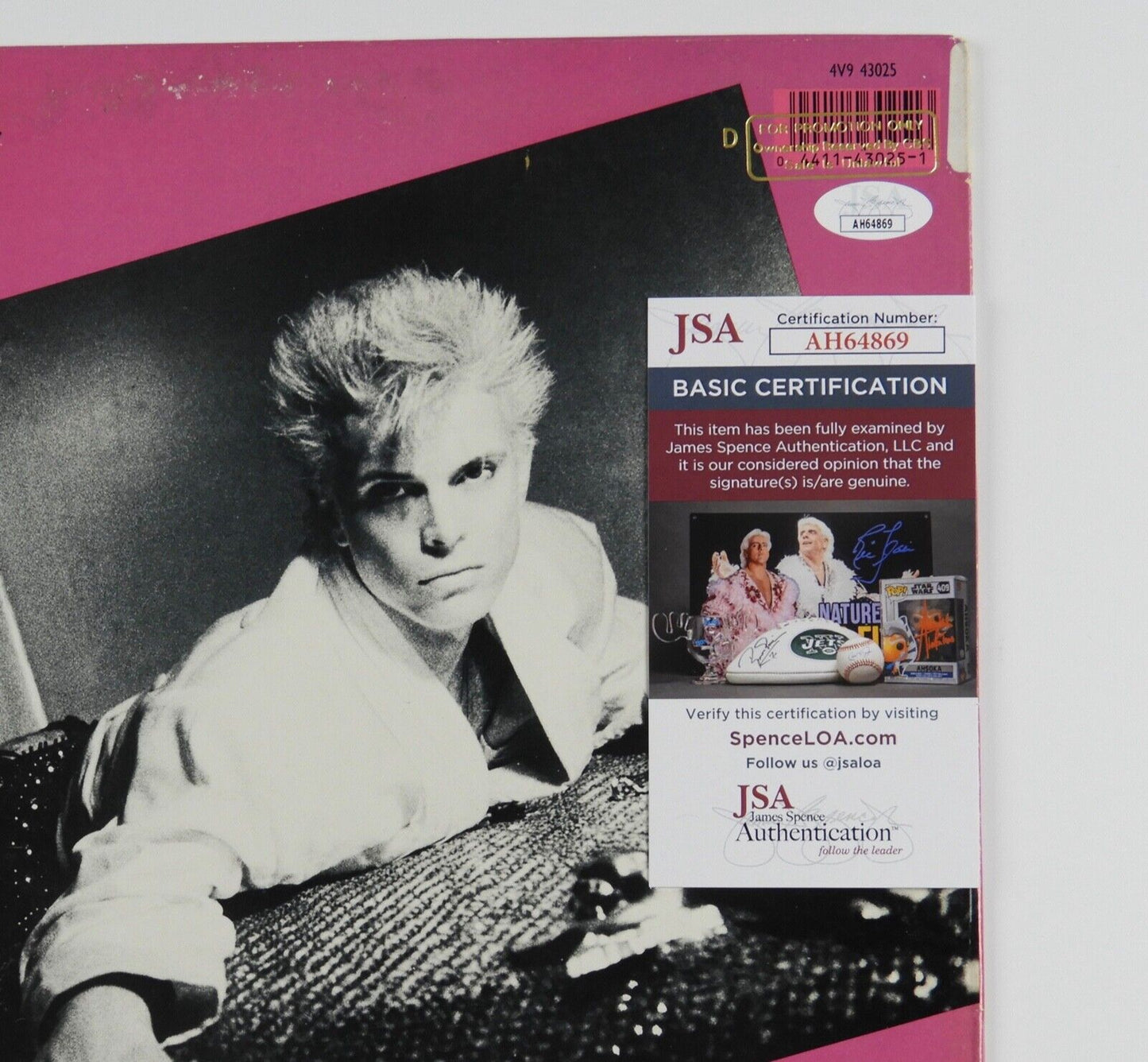 Billy Idol Signed JSA Autograph Album To Be A Lover