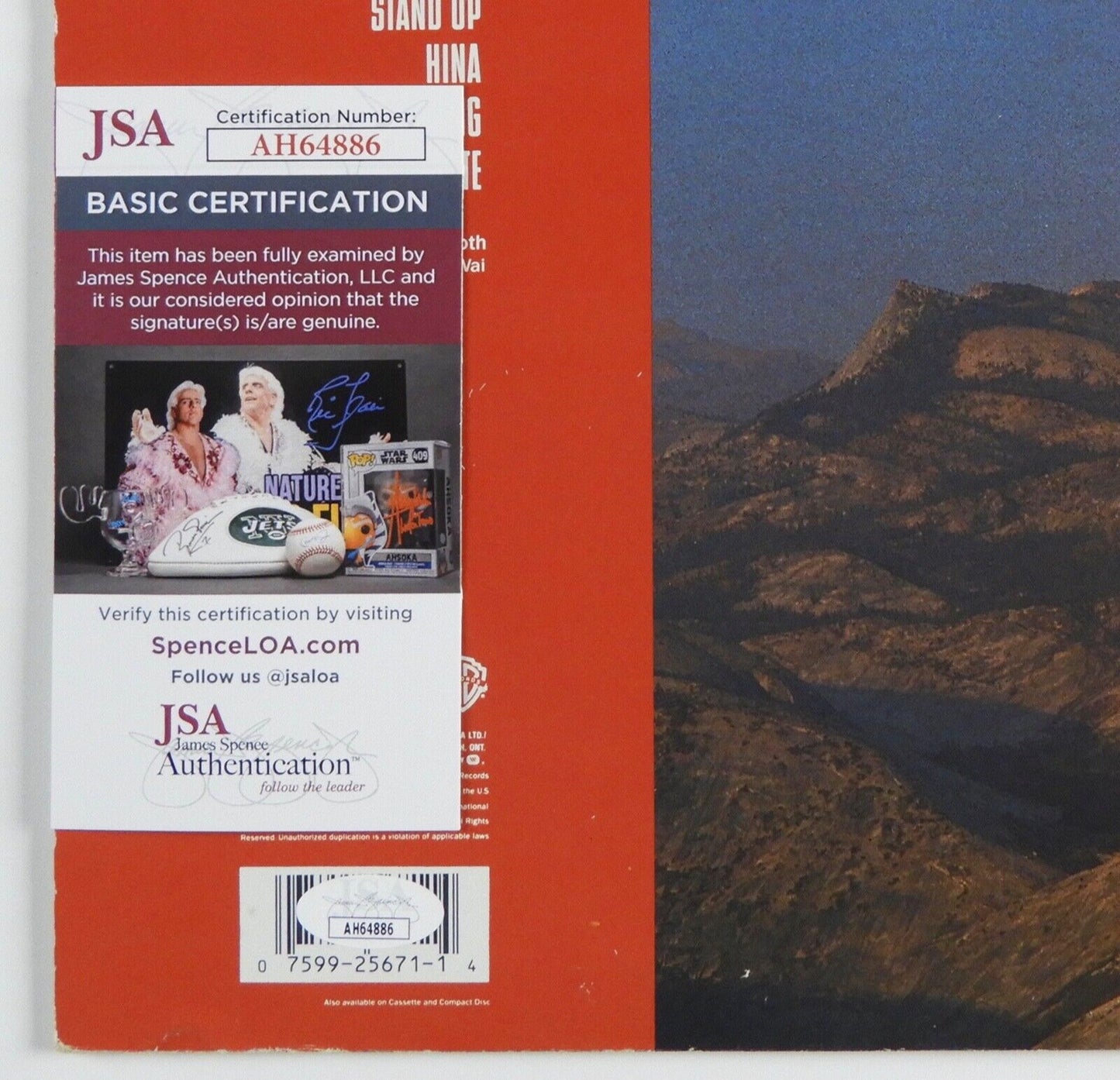 Stevie Vai JSA Signed Autograph Album Record David Lee Roth Skyscrapper