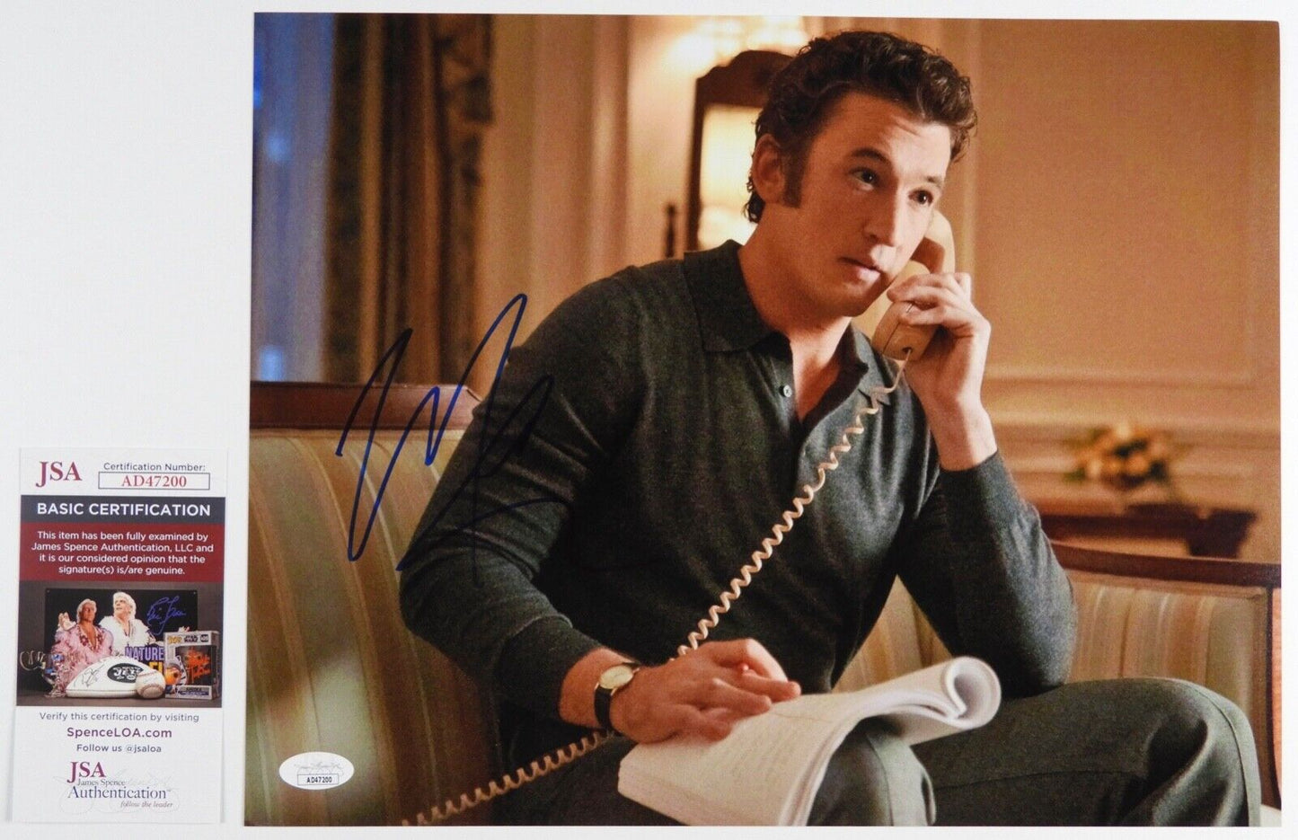Miles Teller JSA Signed Autograph Photo 11 x 14