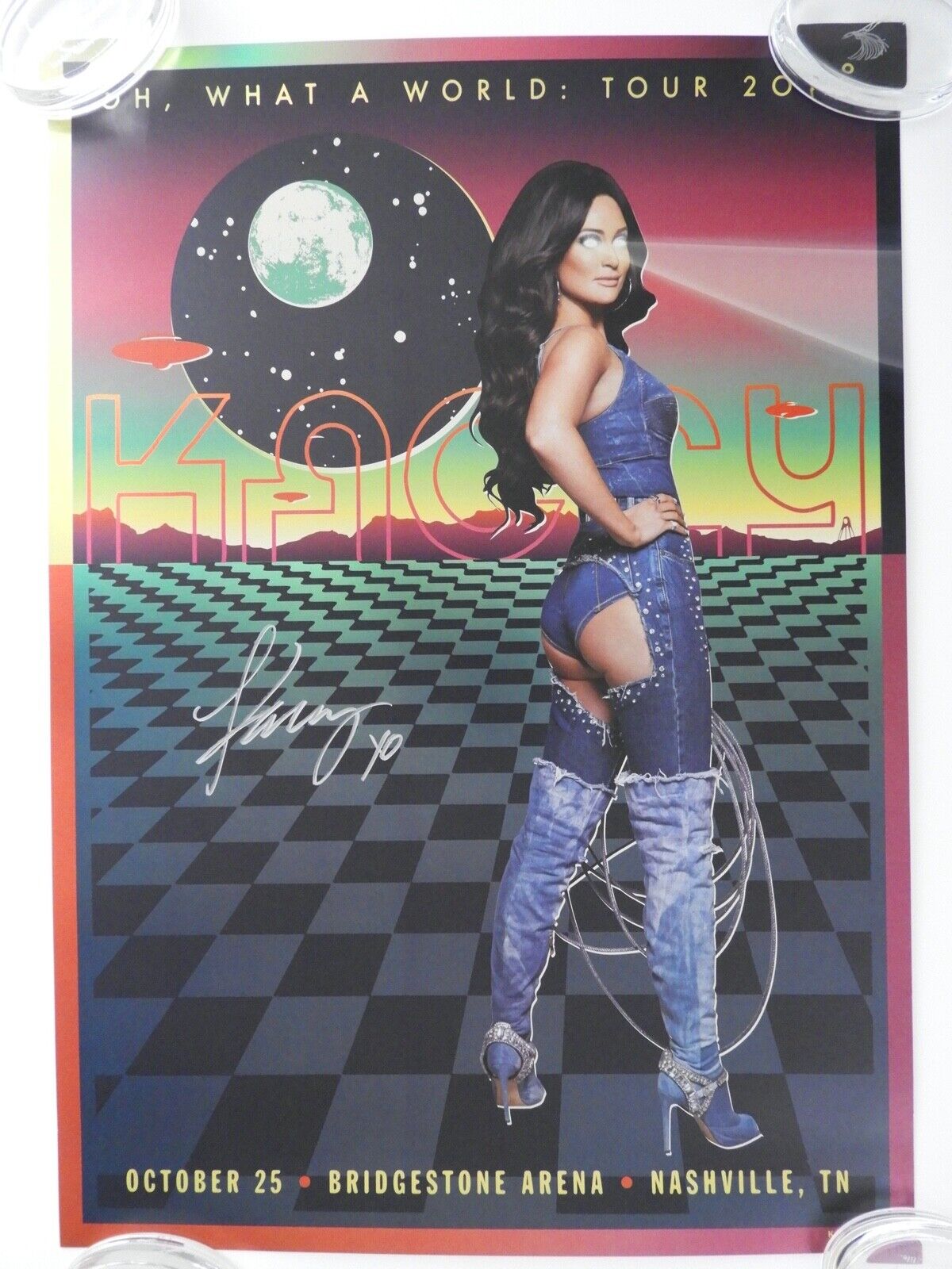 Kacey Musgraves Signed Autograph Oh What A Night Tour Poster Lithograph