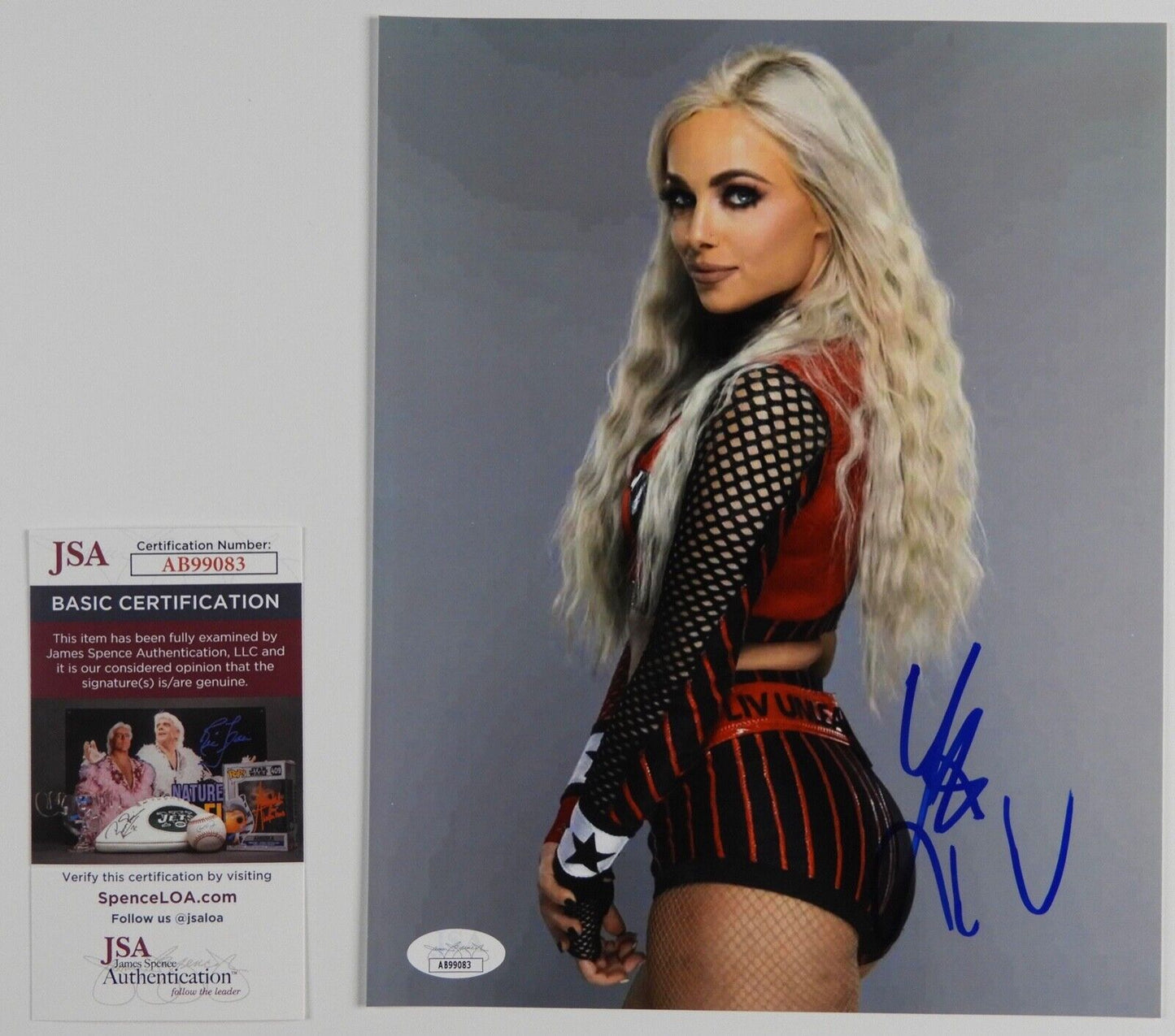 Liv Morgan JSA Signed Autograph Photo 8 x 10 WWE