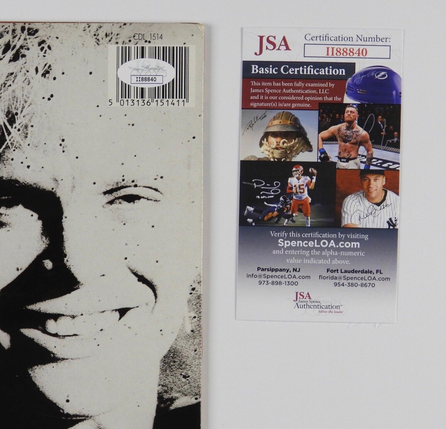 Billy Idol JSA COA Signed Autograph Record Album Whiplash Smile