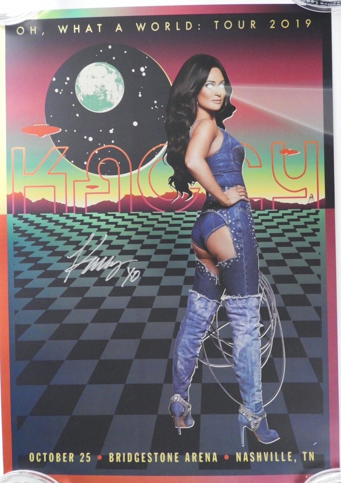Kacey Musgraves Signed Autograph Oh What A Night Tour Poster Lithograph