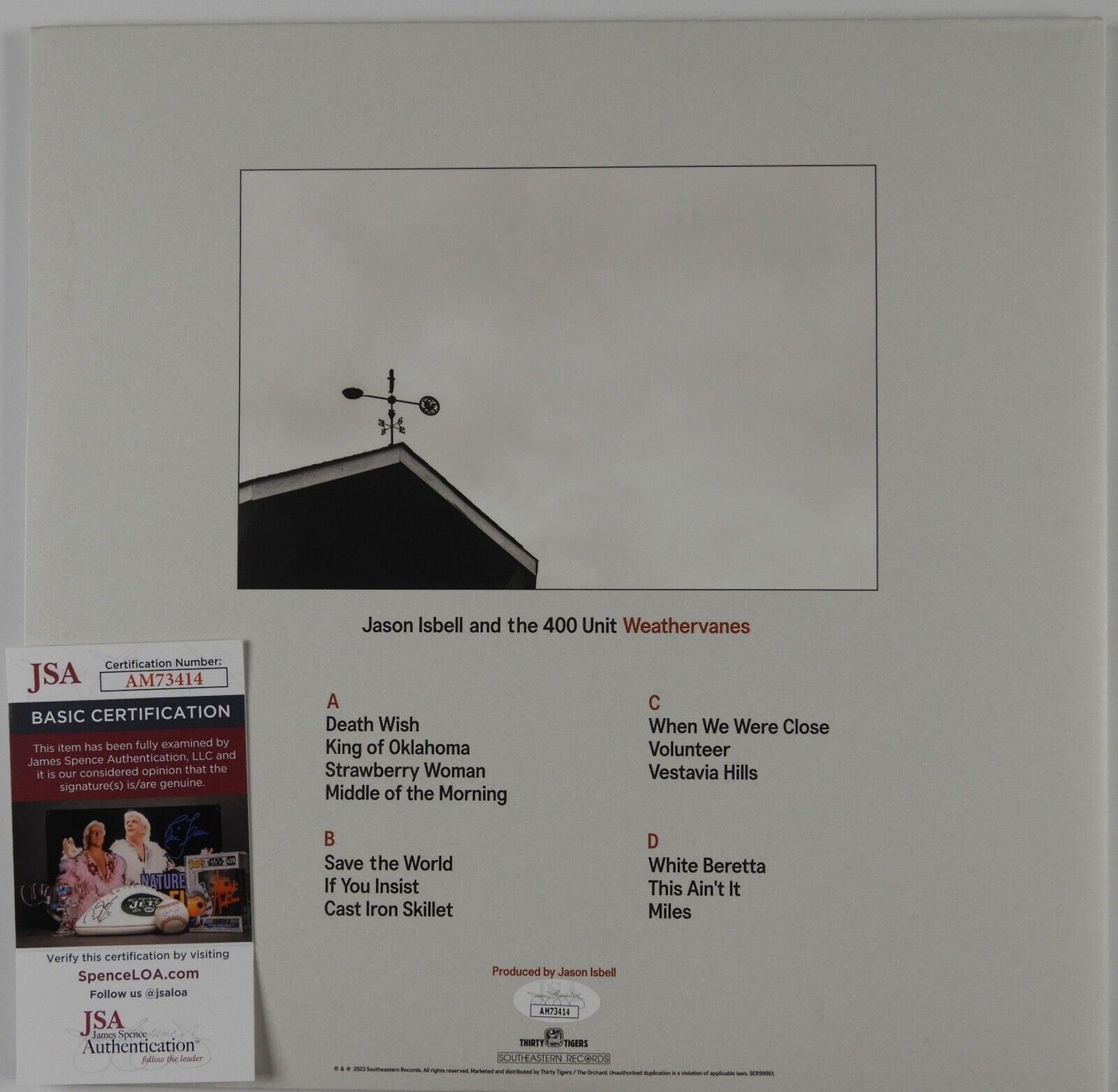 Jason Isbell JSA Autograph Signed Album Weathervane