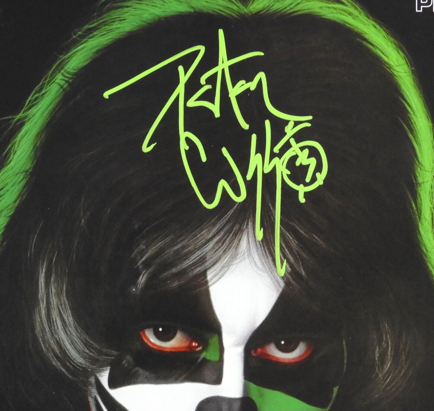 KISS Peter Criss JSA Signed Autograph Signed Record Album Solo Green Vinyl