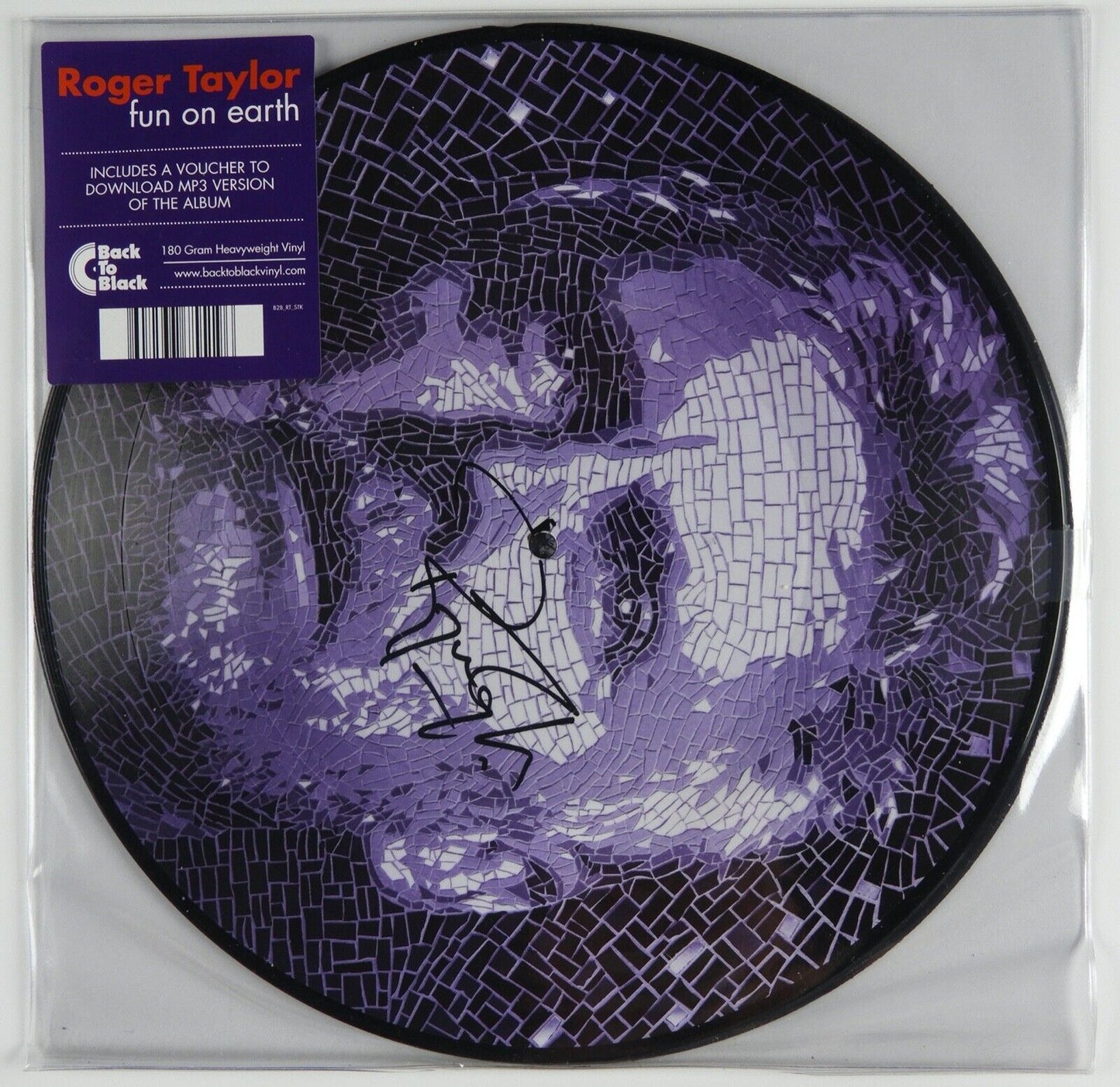 Roger Taylor Queen JSA Signed Autograph Album Vinyl Record Fun On Earth