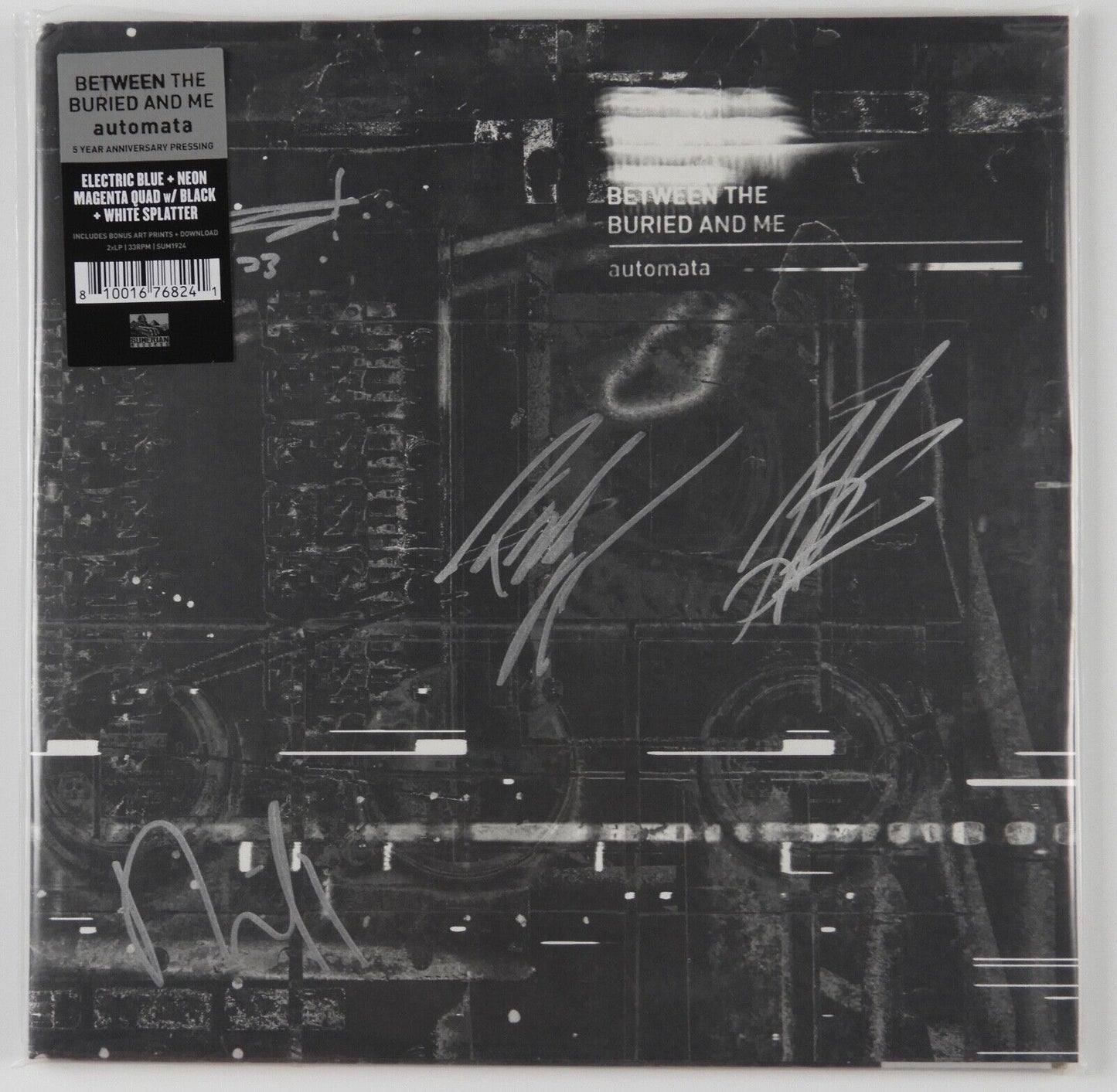 Between The Buried and Me JSA Fully Autograph Signed Album Vinyl