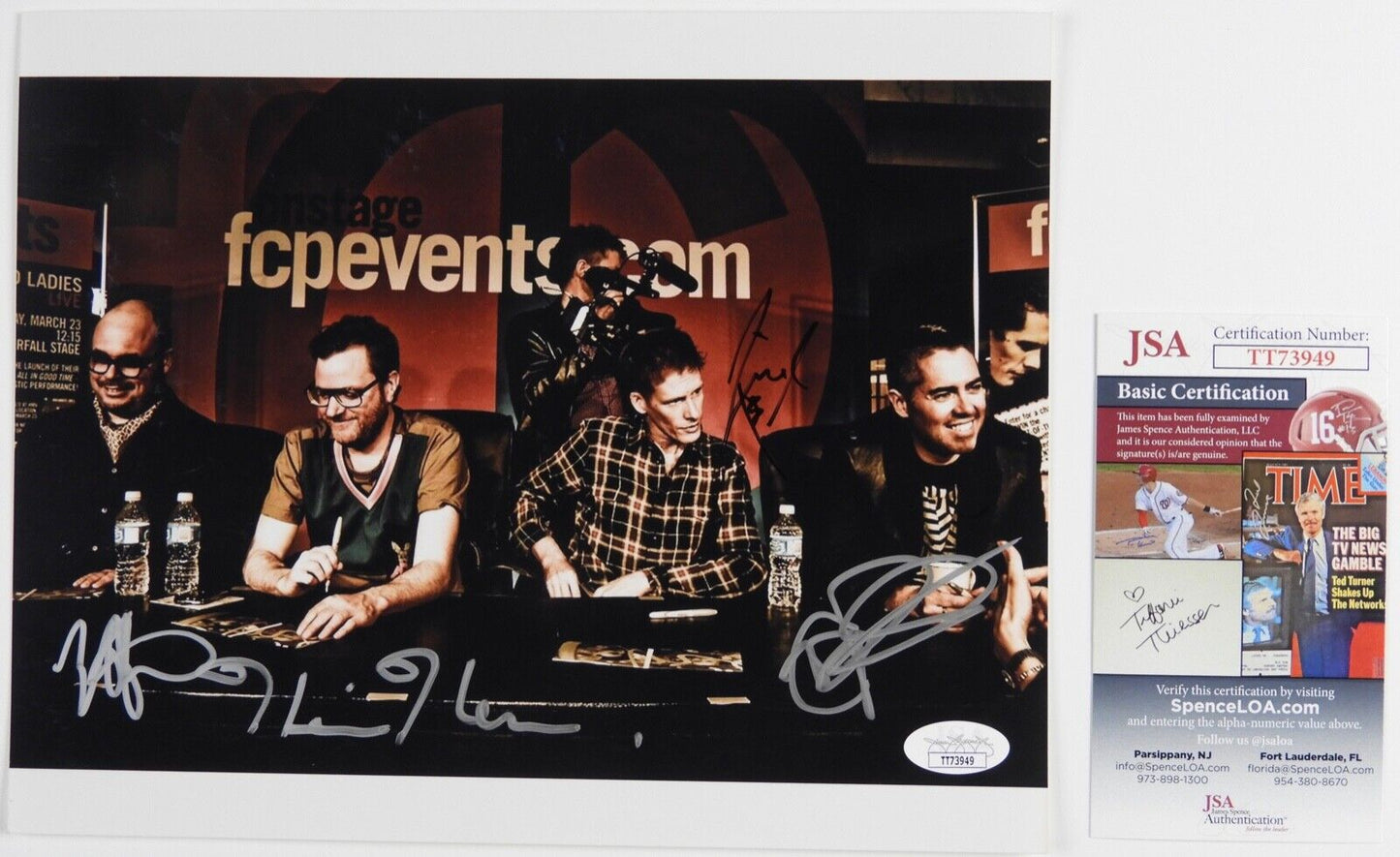 Barenaked Ladies JSA Signed Autograph Photo Ed Robertson Jim Creeggan +