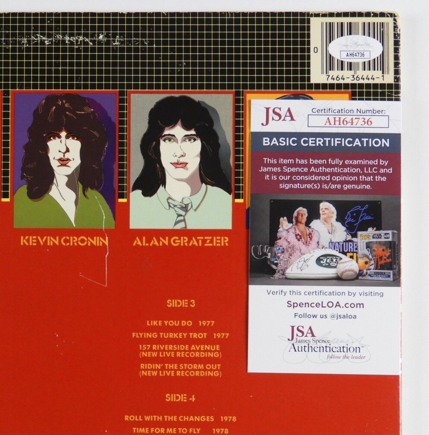 REO Speedwagon JSA Signed Autograph Record Album Vinyl Kevin Cronin Bruce Hall +