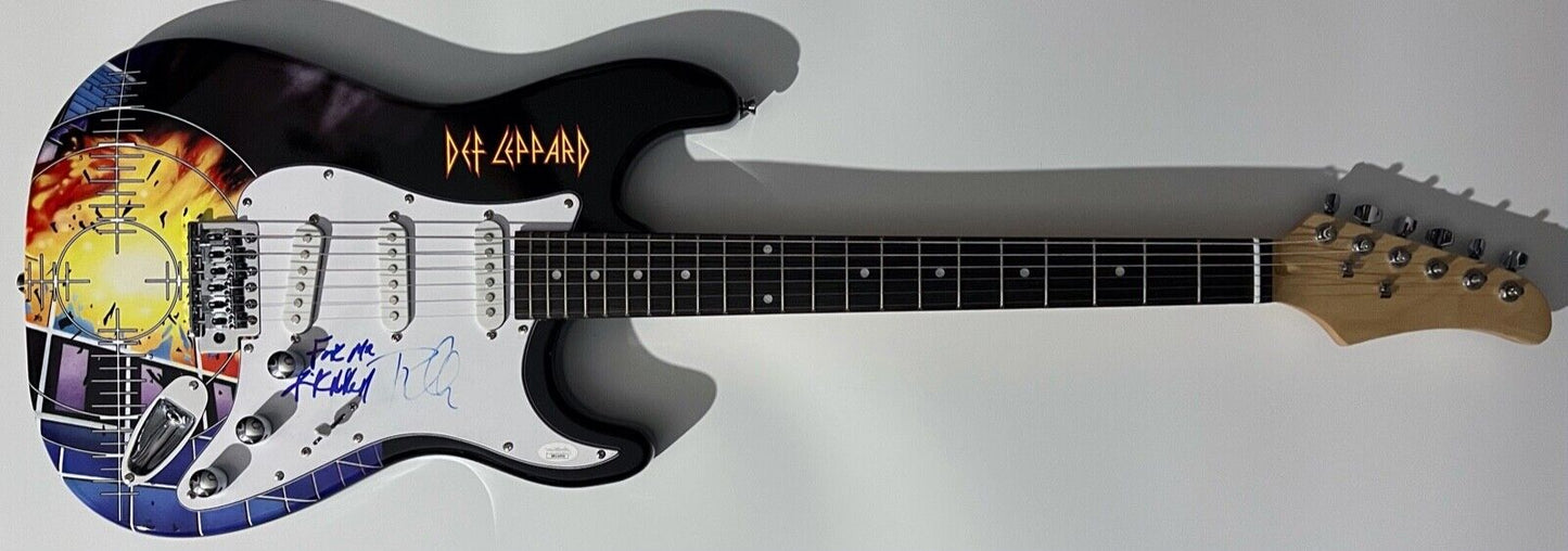 Def Leppard JSA Signed Autograph Stratocaster Guitar Phil Collen Rick Allen