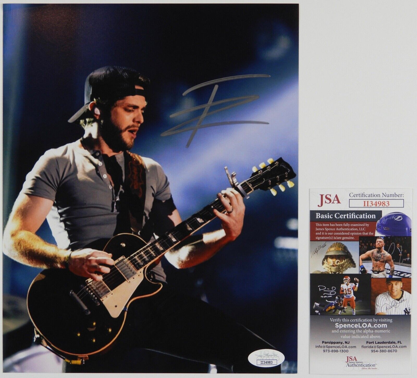 Thomas Rhett Autograph JSA 8 x 10 Signed Photo Country Music