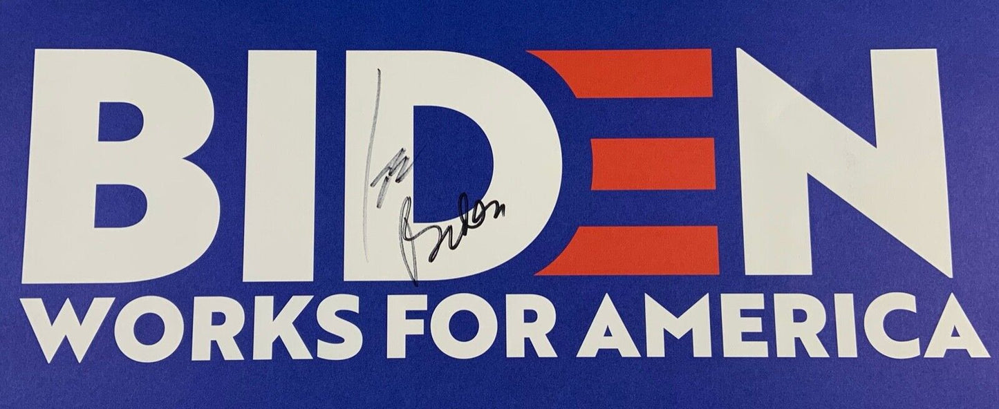 Joe Biden 46th President JSA Autograph Signed Campaign Sign