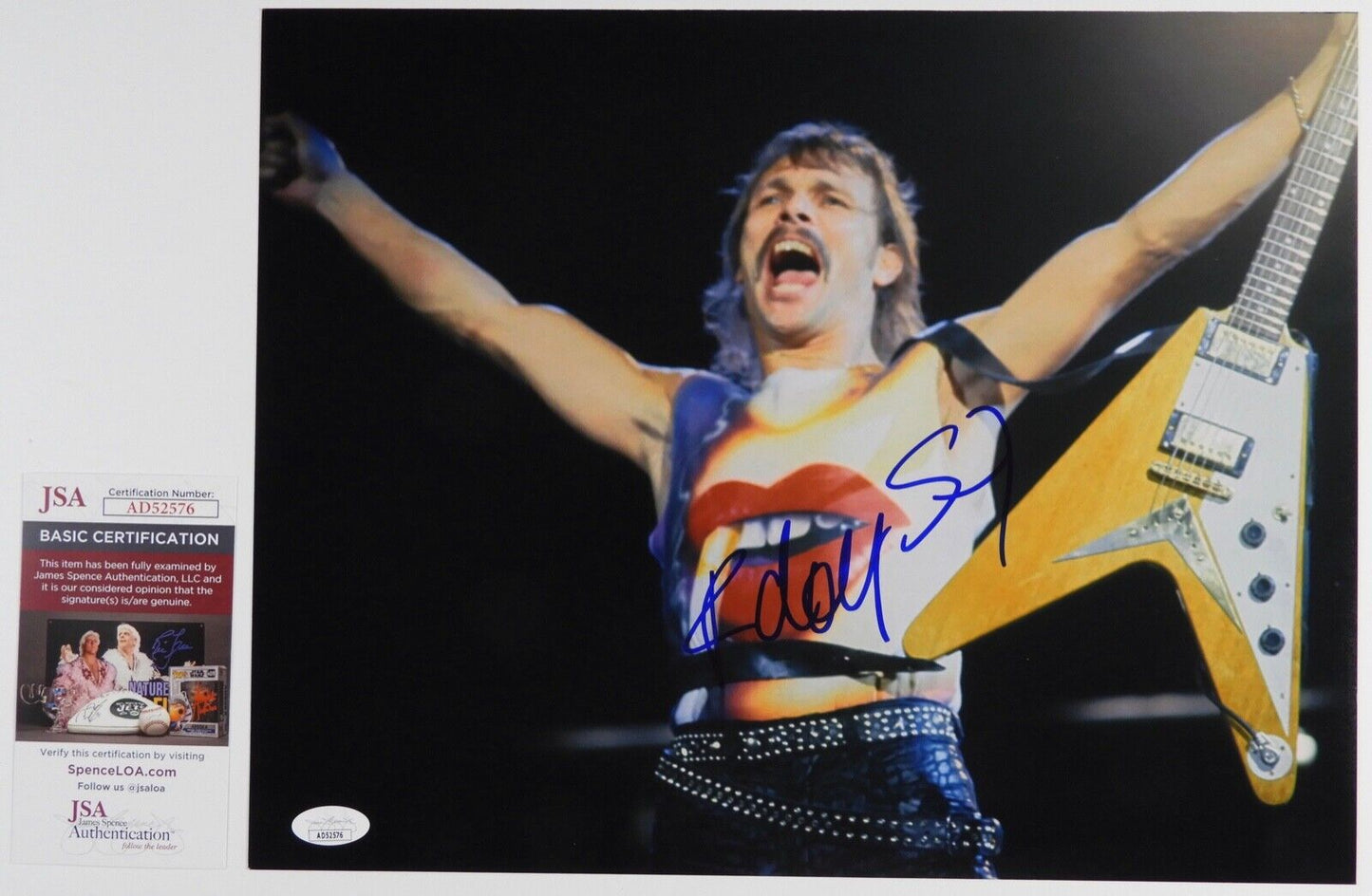 Rudolph Schenker Signed JSA Autograph 11 x 14 photo Scorpions