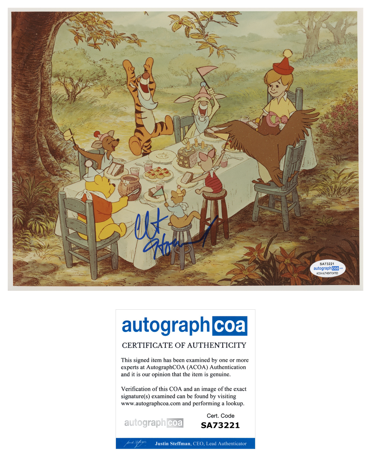 Clint Howard Winnie The Pooh ACOA Signed Autograph 8 x 10 Photo