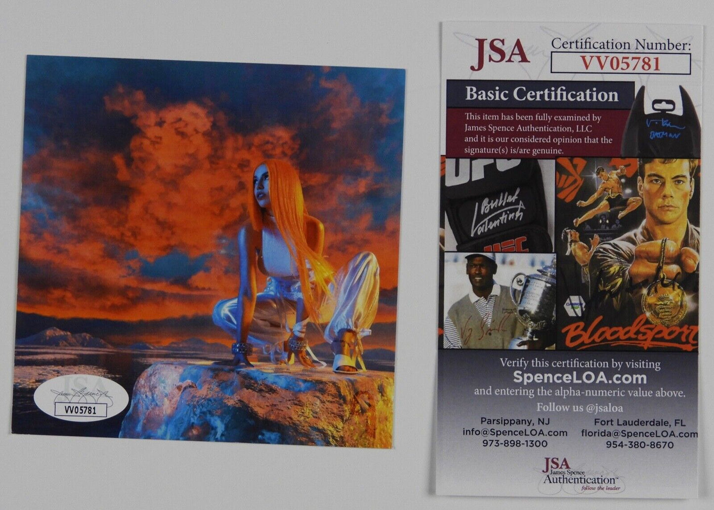 Ava Max Heaven and Hell JSA Signed Autograph CD Insert Card