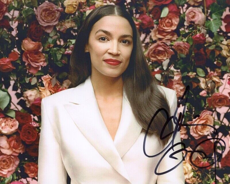 Alexandria Ocasio-Cortez AOC Autograph Signed Photo ACOA COA
