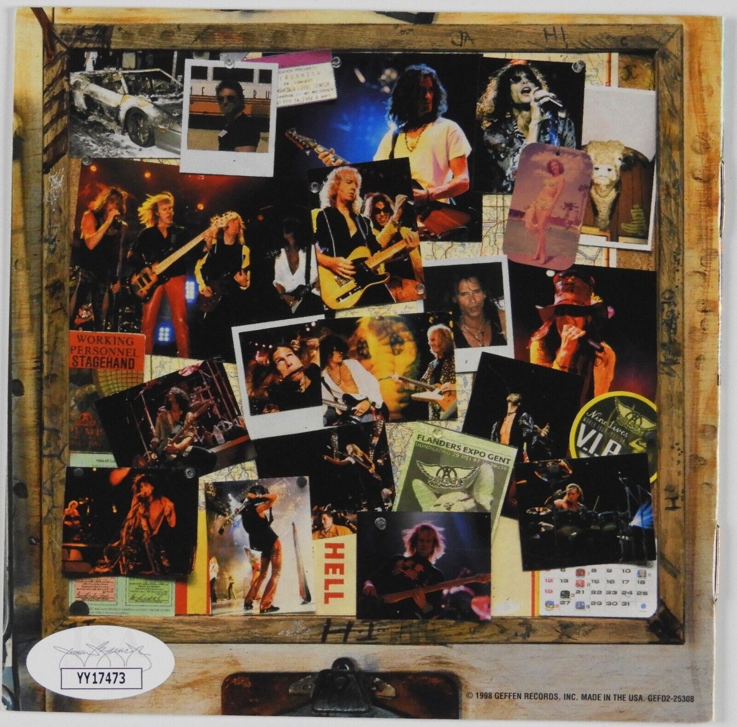 Aerosmith JSA Autograph Fully Signed CD Booklet Steven Tyler +