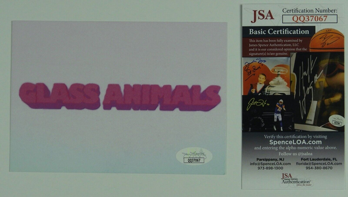 Glass Animals JSA Signed Autograph Dreamland Art Card Vinyl Fully Signed
