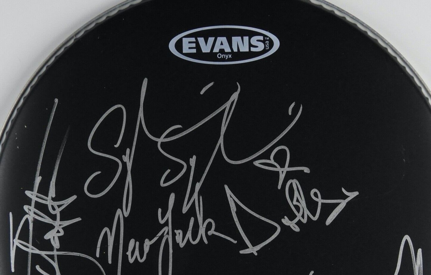New York Dolls Signed Autograph 12" Drum Head REAL Epperson Sylvain Sylvain