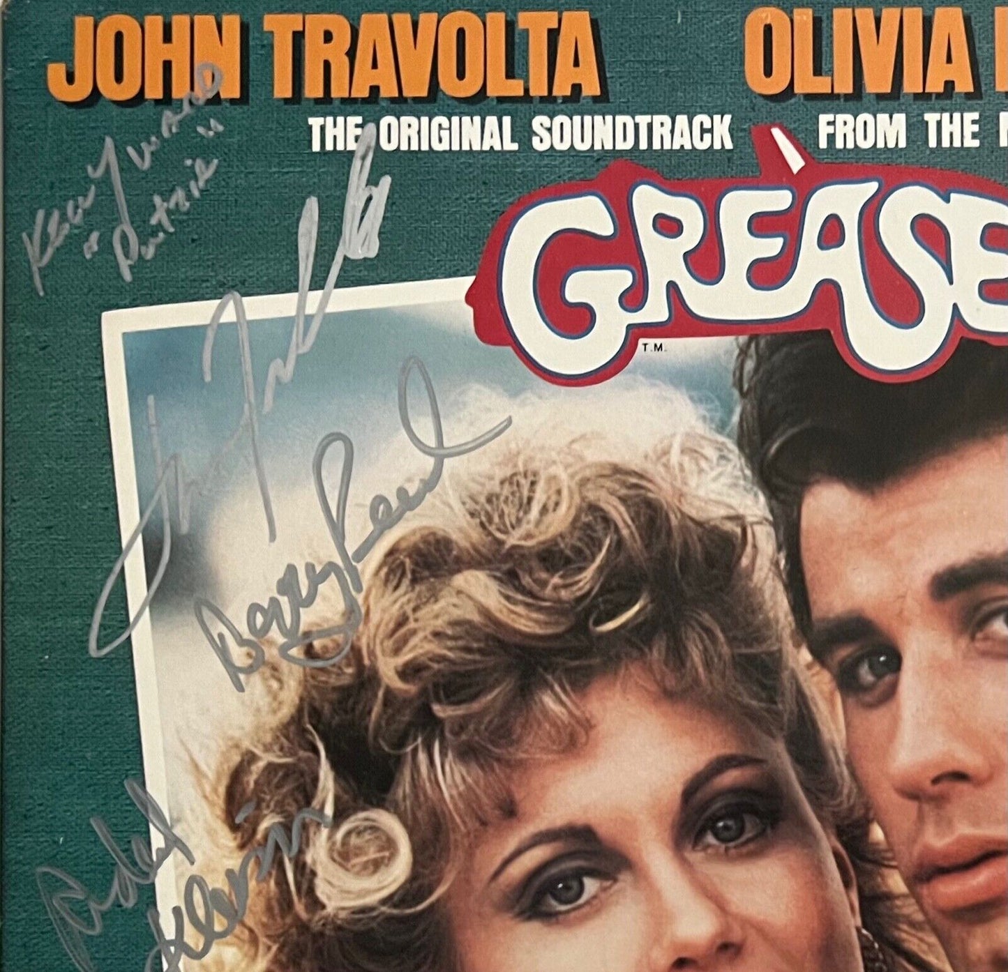 Grease JSA Beckett Signed Autograph Soundtrack Olivia Newton-John Travolta Album