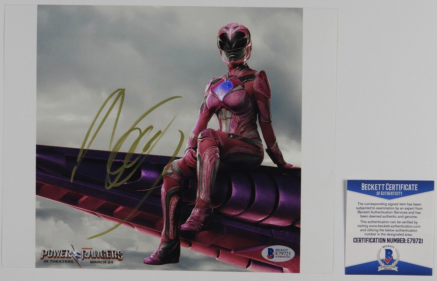 Becky G Power Rangers Autograph Signed Photo Beckett BAS Photo 8 x 10
