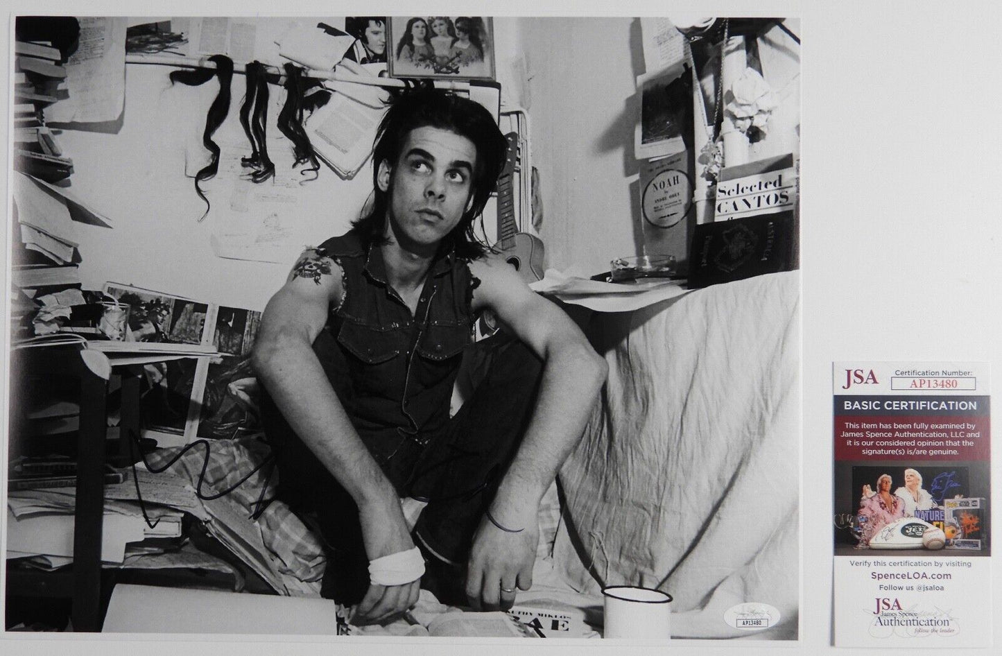 Nick Cave JSA Autograph Signed 11 x 14 photo