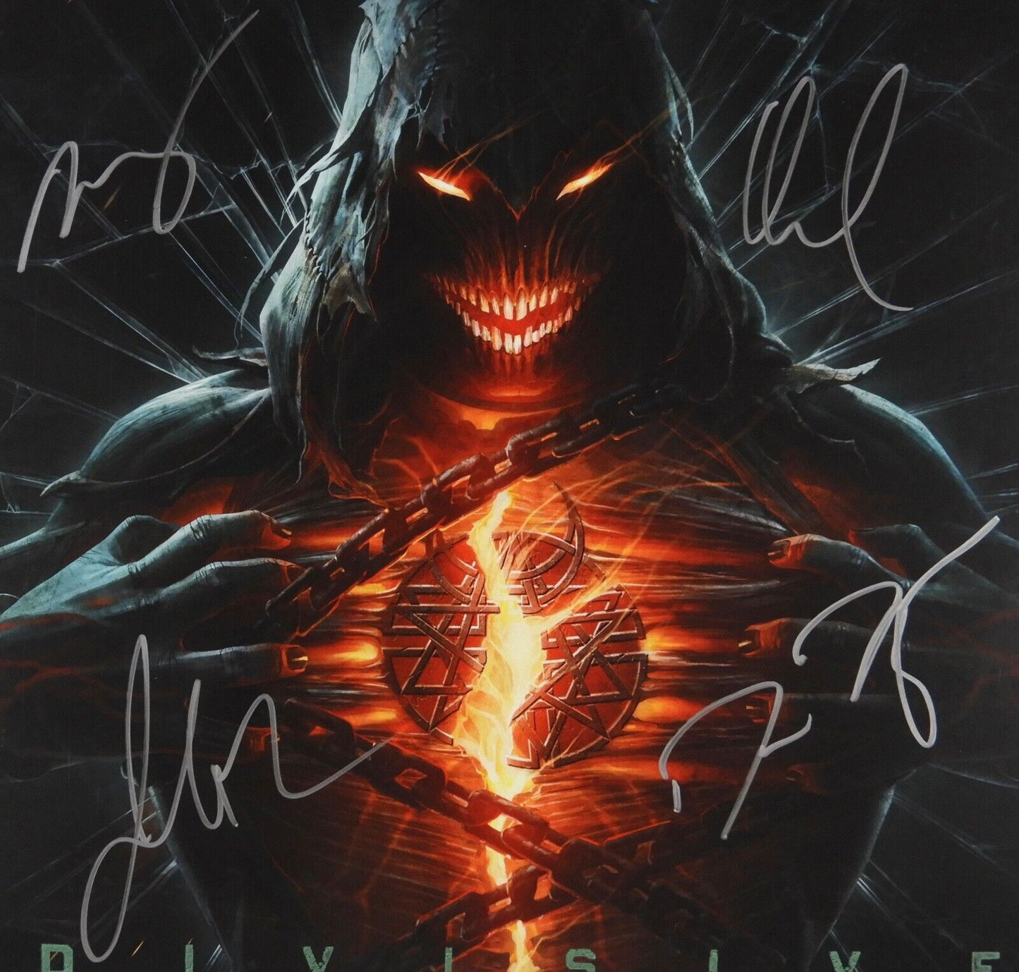 Disturbed Fully JSA Signed Autograph Vinyl Album Record Ten Thousand Fists